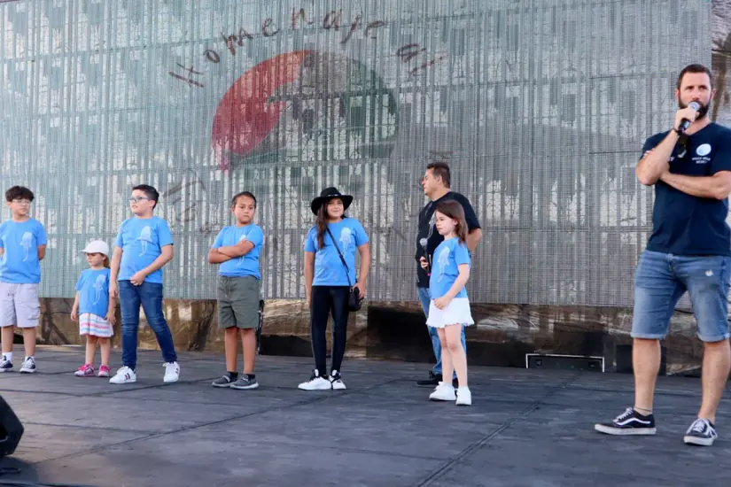 También hubo dinámicas desde el templete ubicado en el Malecón de La Paz. Foto: Dirección de Cultura Municipal.