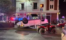 Aparatoso choque en avenida 20 de Noviembre deja 4 lesionados