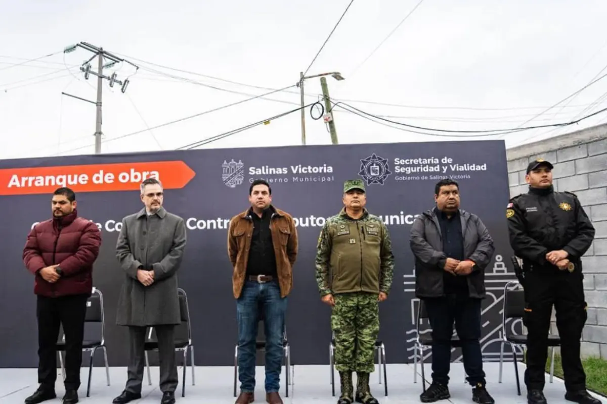 El C4 de Salinas Victoria estará listo en 4 meses, así lo aseguro el alcalde Raúl Cantú/Foto: Gobierno de Salinas Victoria