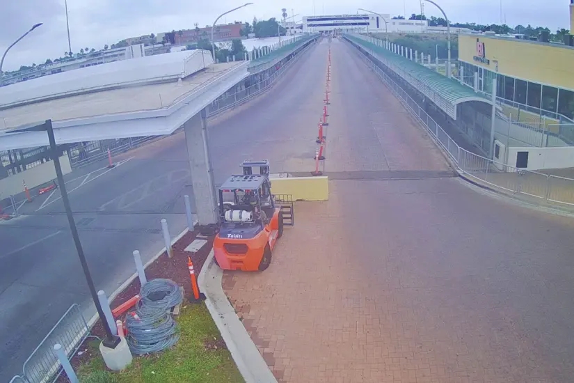 Puente Las  Américas sin tráfico en sus accesos | Foto: cámara