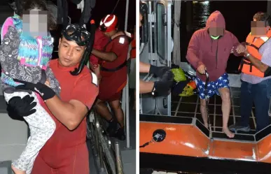 Rescatan a 22 personas atrapadas en un islote de La Paz tras dar un paseo en lancha