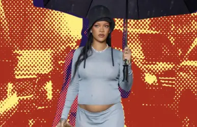 Rihanna presume su tercer embarazo durante la Met Gala 2025