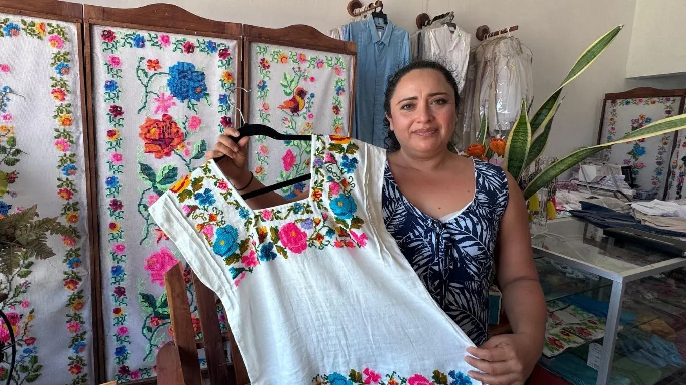 ¿Cómo preservan el bordado yucateco?. Foto: Alejandra Vargas