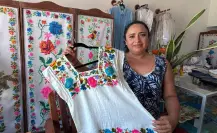 Mujeres de Temozón preservan técnicas de bordado maya