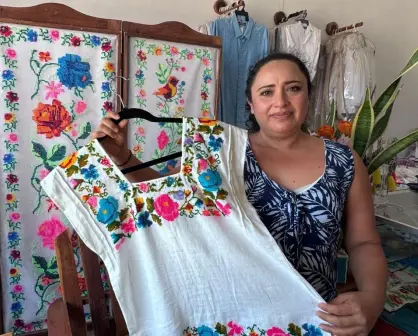 Mujeres de Temozón preservan técnicas de bordado maya