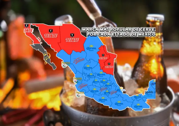 ¿Sabes cuál es la cerveza favorita en Baja California Sur? Mira este mapa