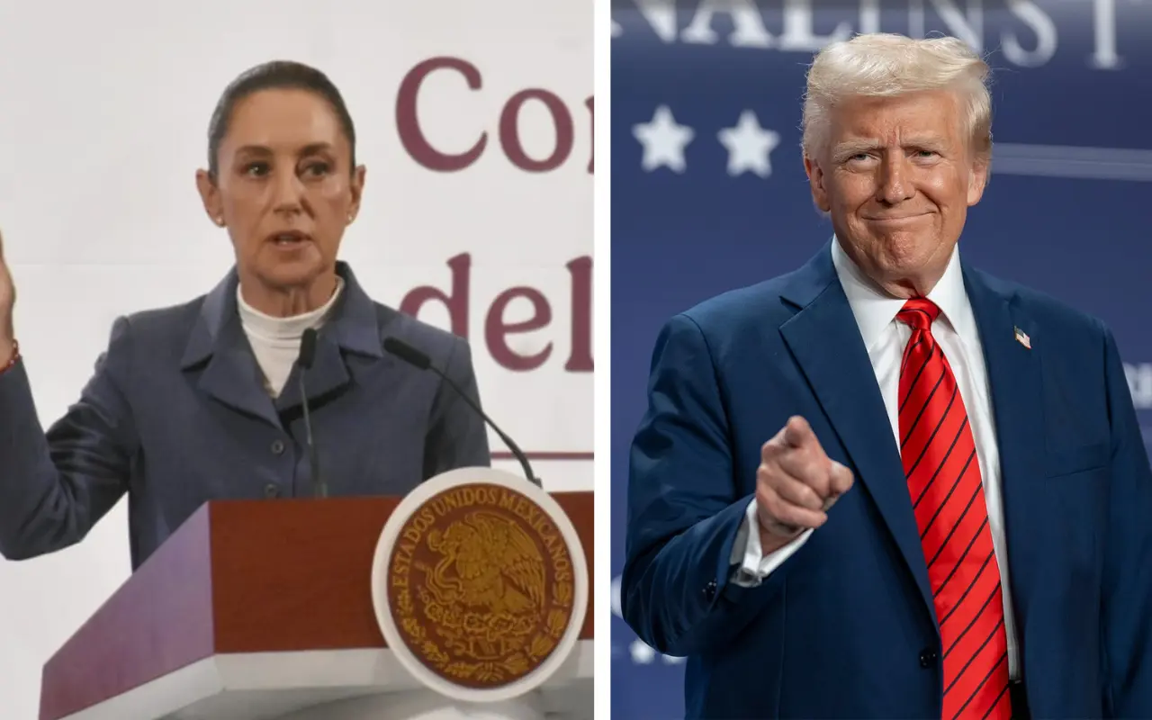 Claudia Sheinbaum y Donald Trump. Foto: Enrique Pérez Huerta / X (@WhiteHouse)
