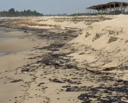 Derrame de petróleo afecta las costas de Paraíso en Tabasco