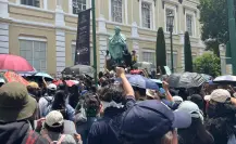 Protesta en la UAEMéx: estudiantes rechazan proceso de elección de rectoría