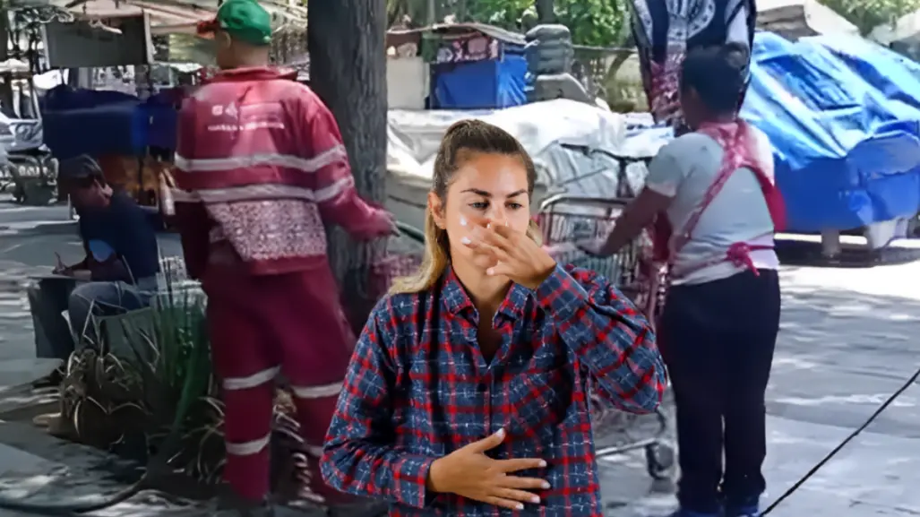 ¿Alta cocina callejera en CDMX? Captan a vendedora de elotes usando agua tratada de riego