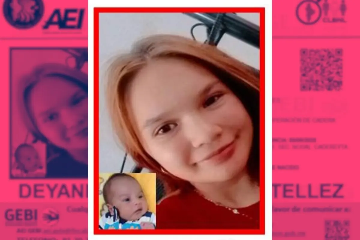 Deyanira Michel Puga Téllez es una joven madre cuyo caso ha despertado preocupación debido a que también se encuentra desaparecido su hijo recién nacido. Foto: Canva.