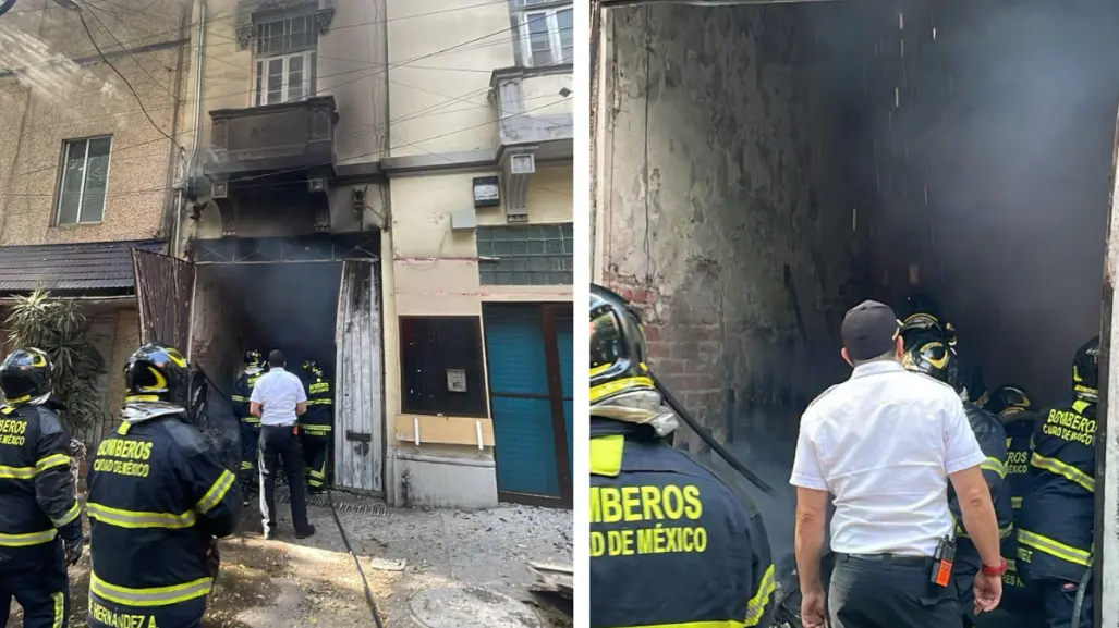 Combaten bomberos incendio en predio abandonado de la colonia Roma