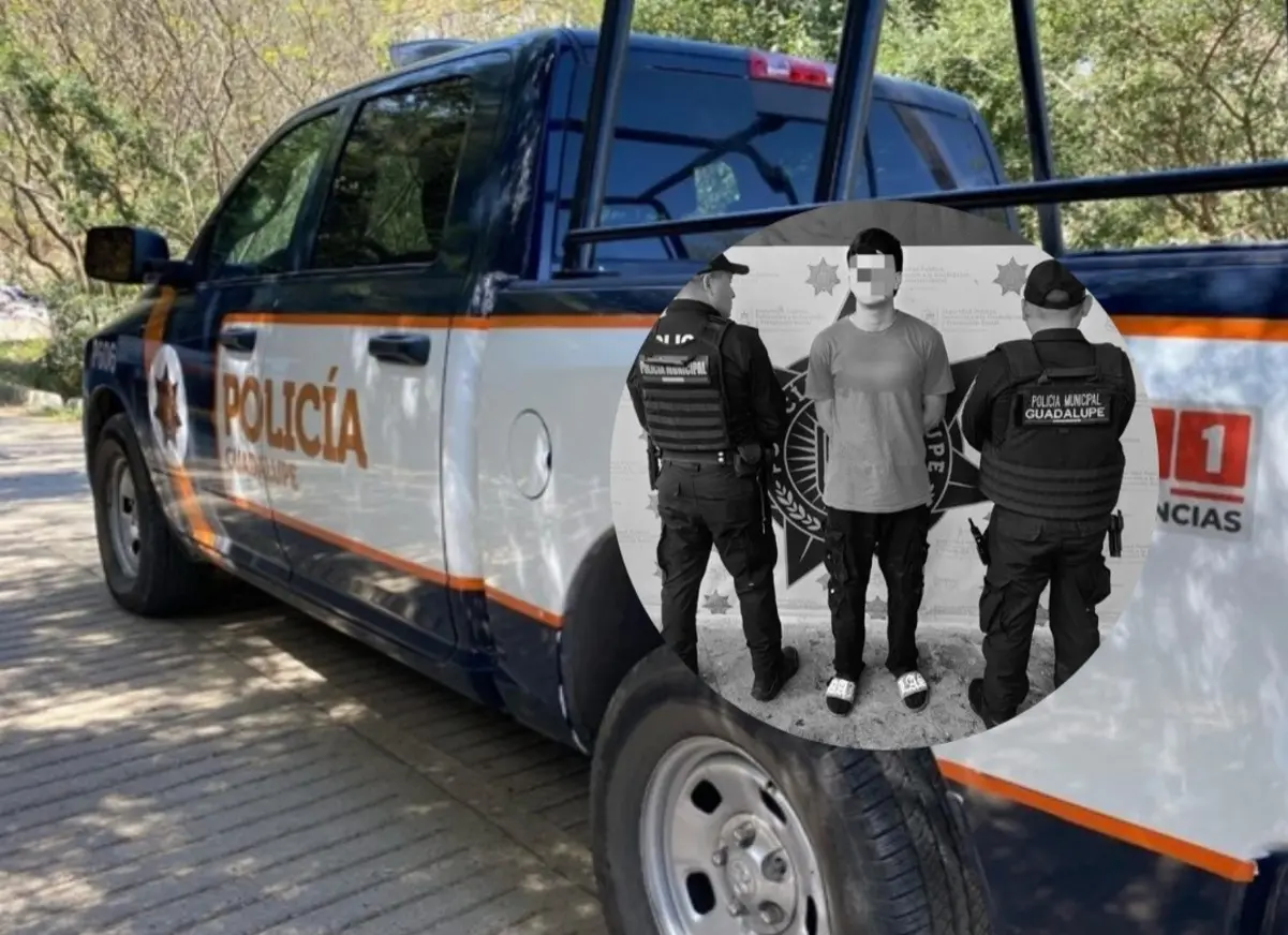 Los hechos ocurrieron en la colonia Tierra Propia, donde elementos municipales intervinieron rápidamente tras recibir un reporte de auxilio por violencia familiar. Foto: Policía de Guadalupe/Canva.