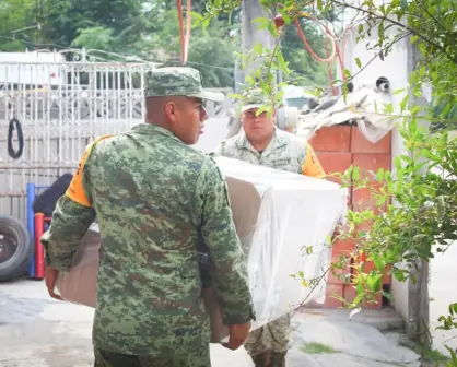 Defensa inicia con la entrega de enseres a familias afectadas por lluvias en Reynosa y Río Bravo