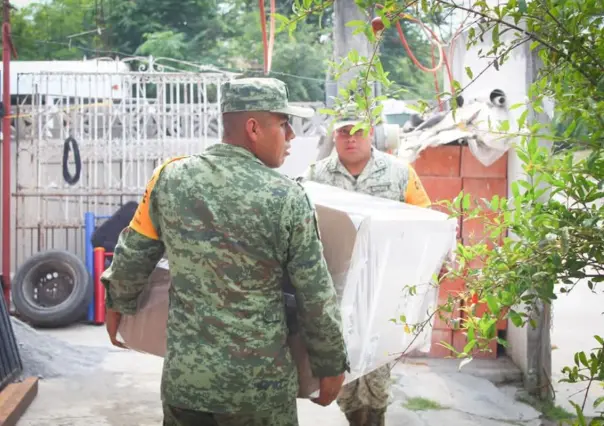 Defensa inicia con la entrega de enseres a familias afectadas por lluvias en Reynosa y Río Bravo