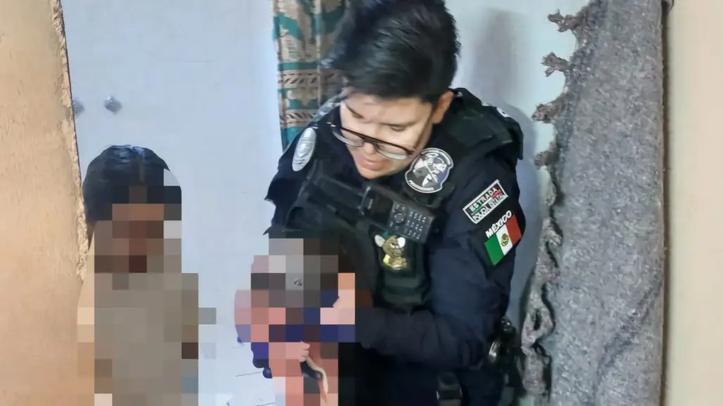 FOTOS | Así fue el parto fortuito ocurrido en Durango; policías salvaron la vida de bebe