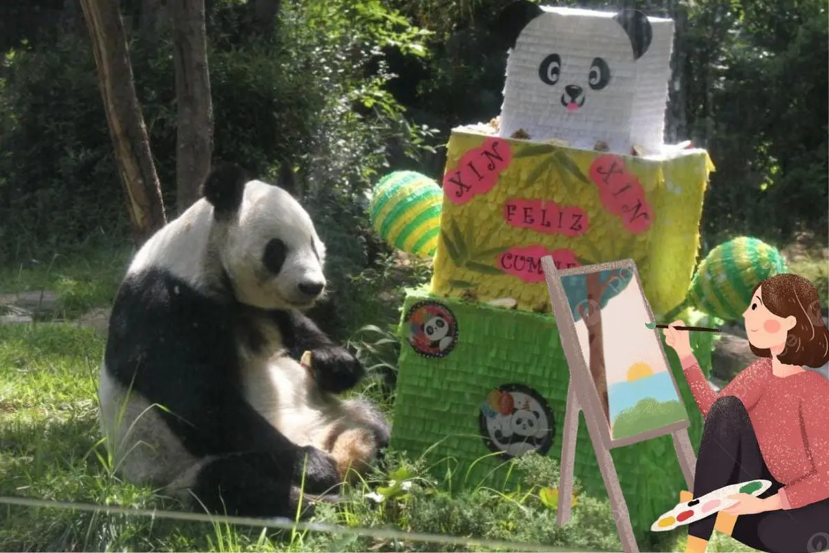 Panda de Chapultepec, ilustración de persona dibujando. Foto: SEDEMA l Canva