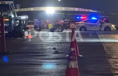 Motociclista muere tras ser arrollado por camión en Guadalupe