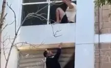 Rescatan a hombre que intentó lanzarse de su departamento en CDMX
