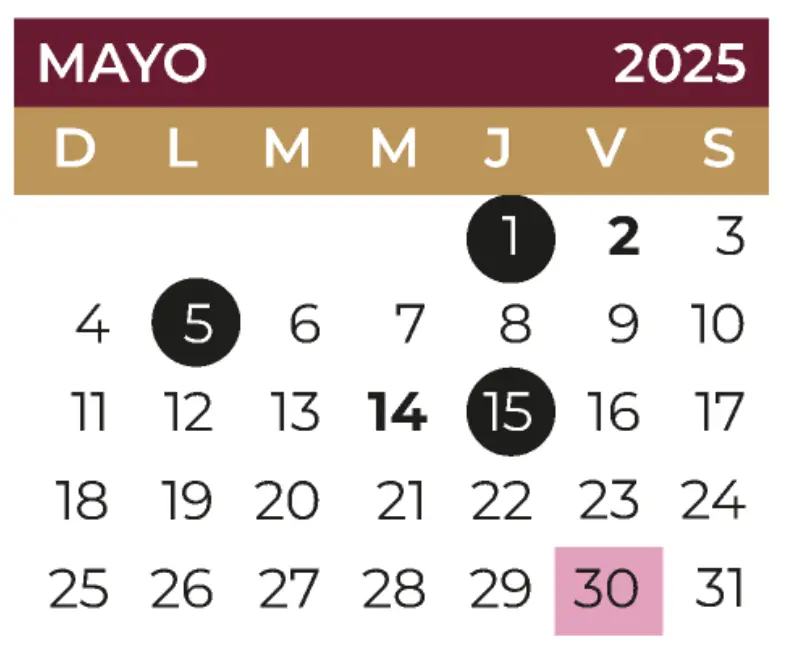 Foto: Captura de Pantalla | SEP (https://calendarioescolar.sep.gob.mx/2024-2025)