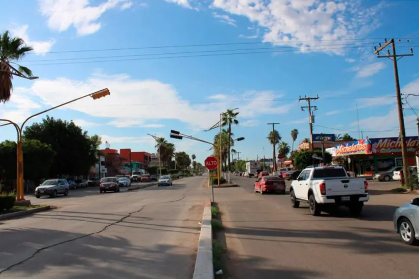Bulevar Olache en Ciudad Constitución. Foto: Modesto Peralta Delgado.