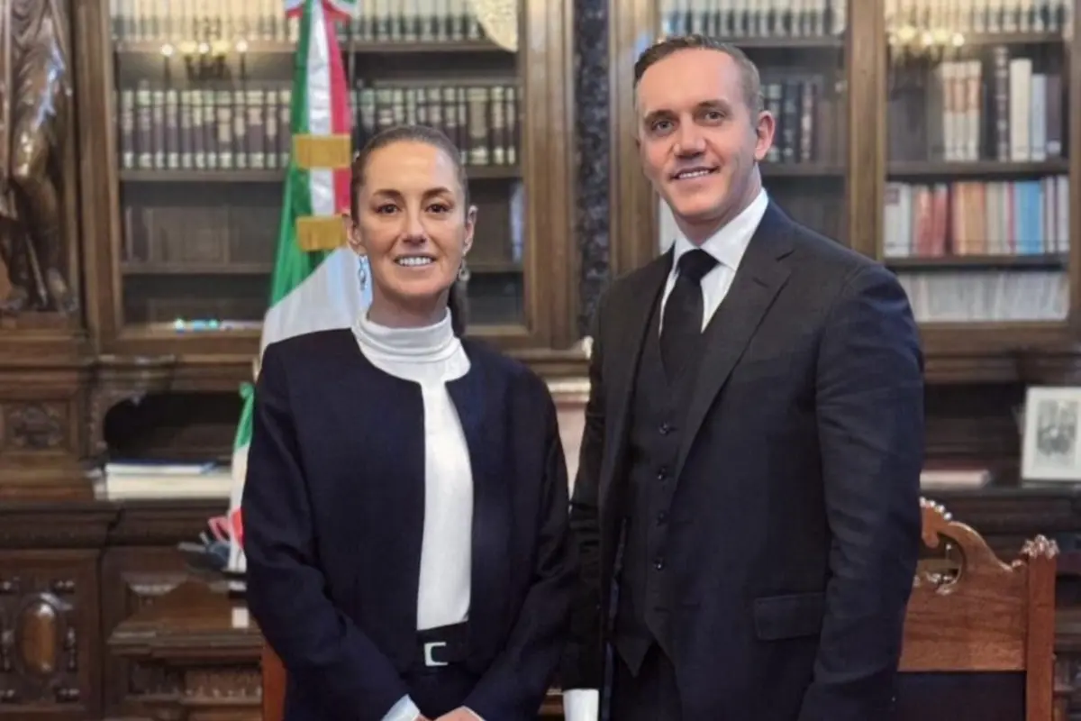 Claudia Sheinbaum junto a Adrián Rubalcava. Foto: Adrián Rubalcava