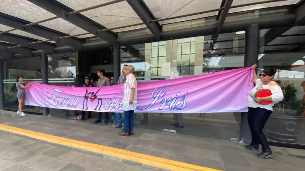 Protestan madres y padres del Colectivo Iris en Veracruz por casos de violencia vicaria
