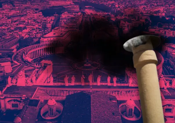 Así se vivió la primera fumata del cónclave en el Vaticano    