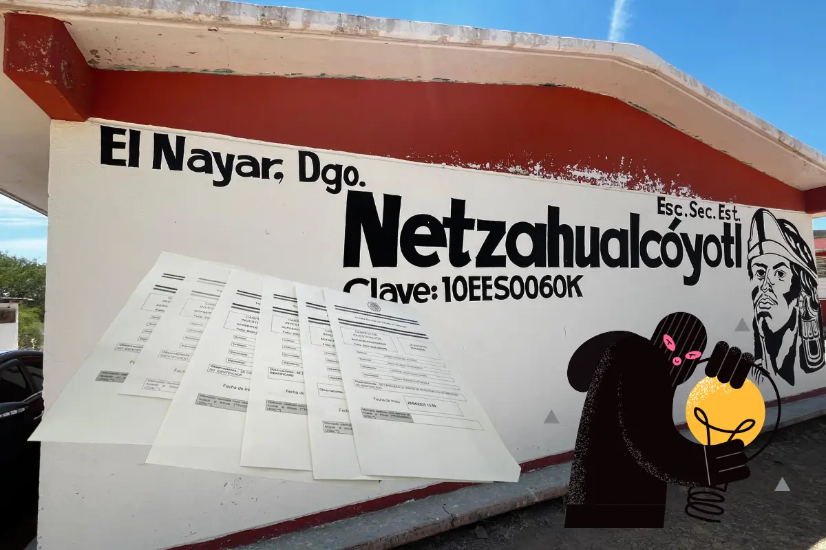 Escuela del poblado El Nayar afectado por ola de robos. Foto: Alejandro Ávila.