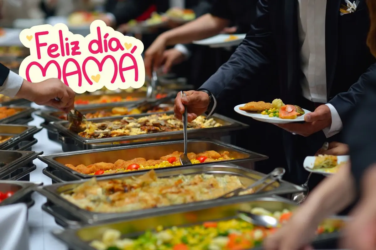 Buffets en Saltillo para celebrar a mamá con sabor / Foto: Composición de Canva
