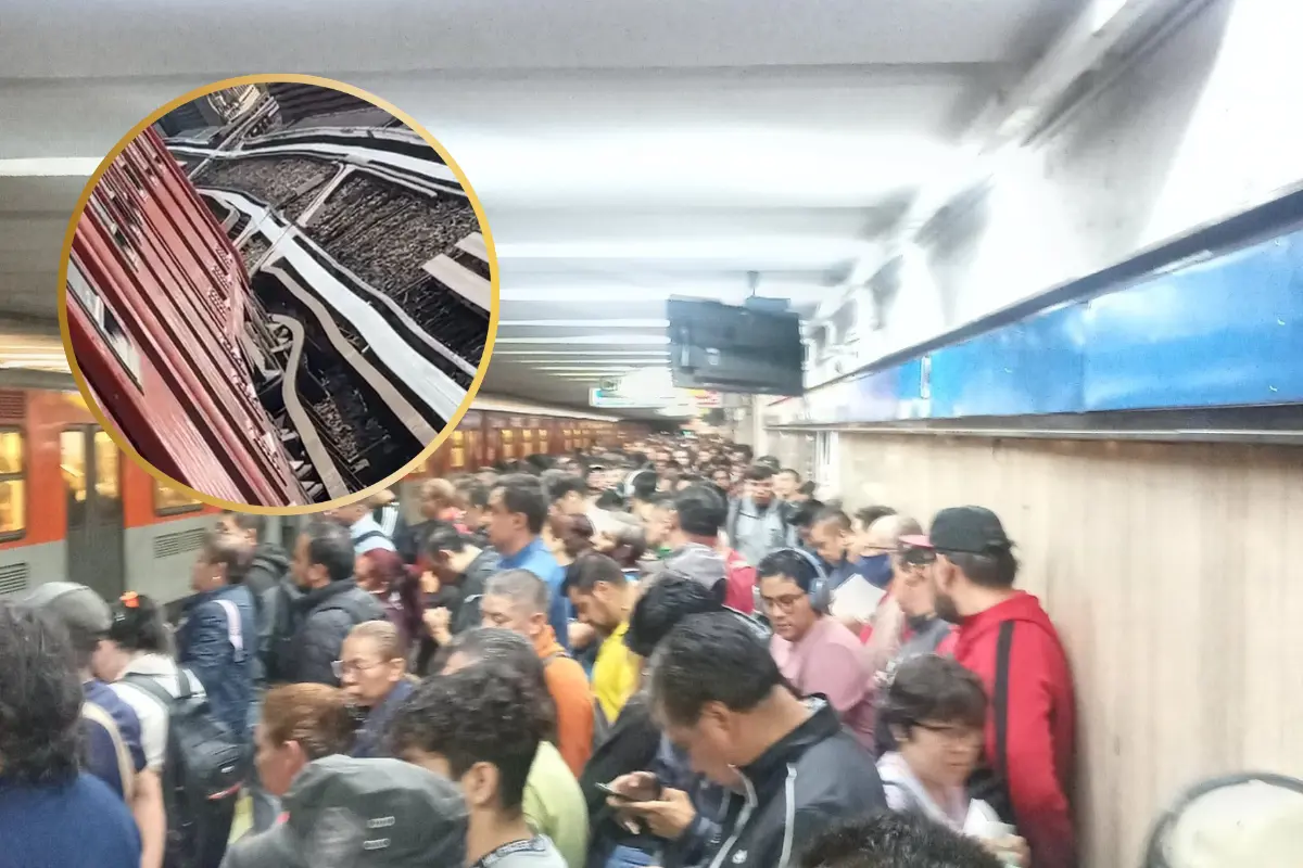 Falla en Línea B del Metro. Foto: @vialhermes| Canva
