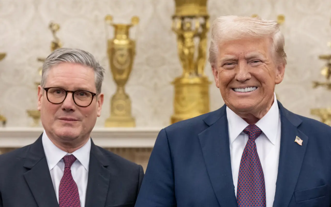 Donald Trump y Keir Starmer. Foto: X (@WhiteHouse)