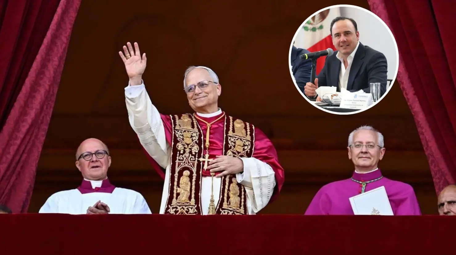 El gobernador Manolo Jiménez dedicó un mensaje al nuevo papa León XIV. (Fotografía: Manolo Jiménez)