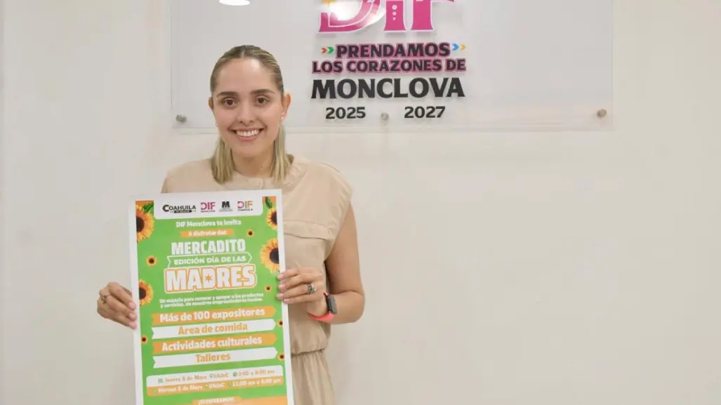 DIF Monclova invita a Mercadito del Día de las Madres