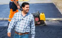 Raúl Cantú arranca obras de pavimentación en Salinas Victoria