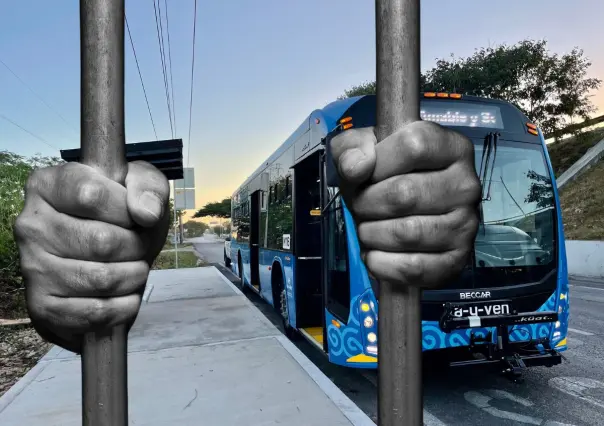 Un sujeto pasará 2 años en prisión por dañar una unidad del Va y Ven en Mérida