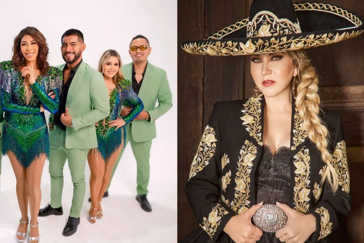 Sonora Dinamita y Alicia Villarreal Foto: IG (@lasonoradinamita) | IG (@lavillarrealmx) | Canva