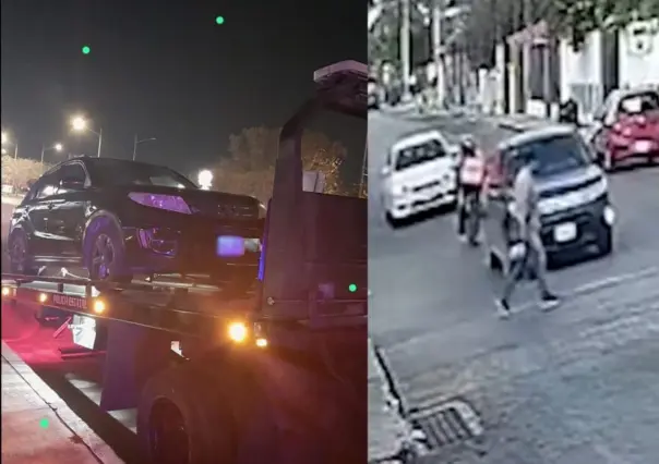 La SSP asegura auto que no respetó el paso peatonal al sur de Mérida
