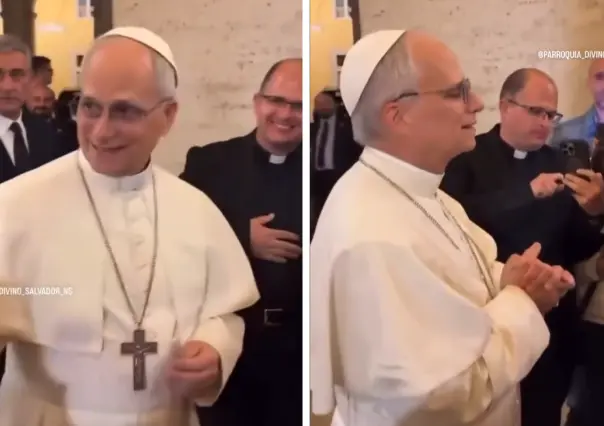VIDEO | Papa León XIV tiene su primer contacto con México