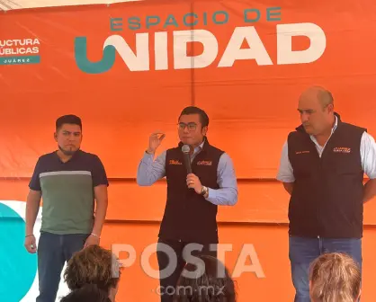 Félix Arratia entrega  nuevo Espacio de Unidad a vecinos de Vaquerías en Juárez