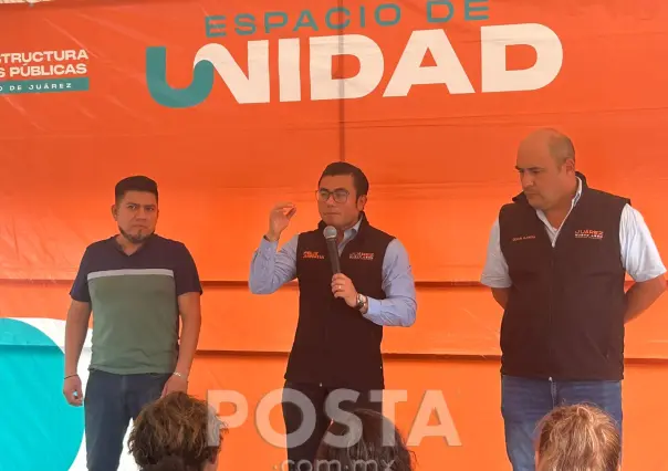 Félix Arratia entrega  nuevo Espacio de Unidad a vecinos de Vaquerías en Juárez