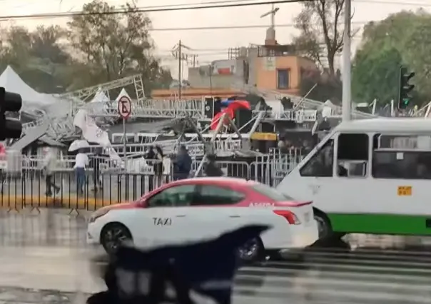 VIDEO | Colapsa escenario en alcaldía GAM; se reportan siete personas lesionadas
