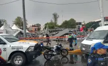 VIDEO | Momento exacto en que colapsa escenario de Grandiosas en la GAM