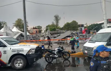 VIDEO | Momento exacto en que colapsa escenario de Grandiosas en la GAM