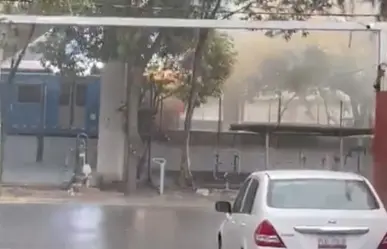 VIDEO | Momento exacto de incendio en Tren Ligero La Noria en CDMX
