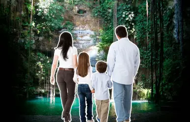 Este cenote es ideal para disfrutar en familia del megapuente de mayo