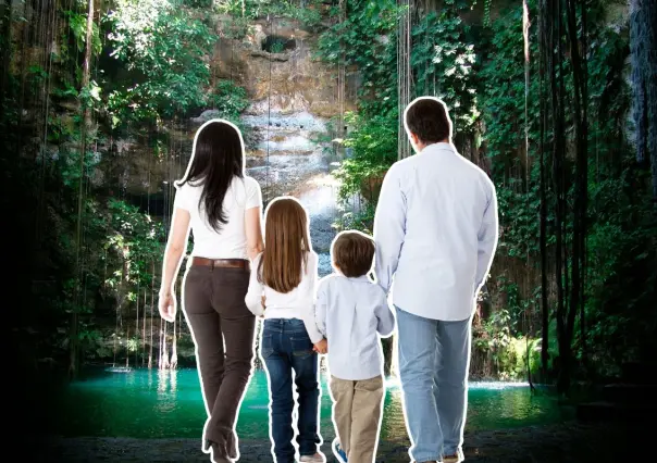 Este cenote es ideal para disfrutar en familia del megapuente de mayo