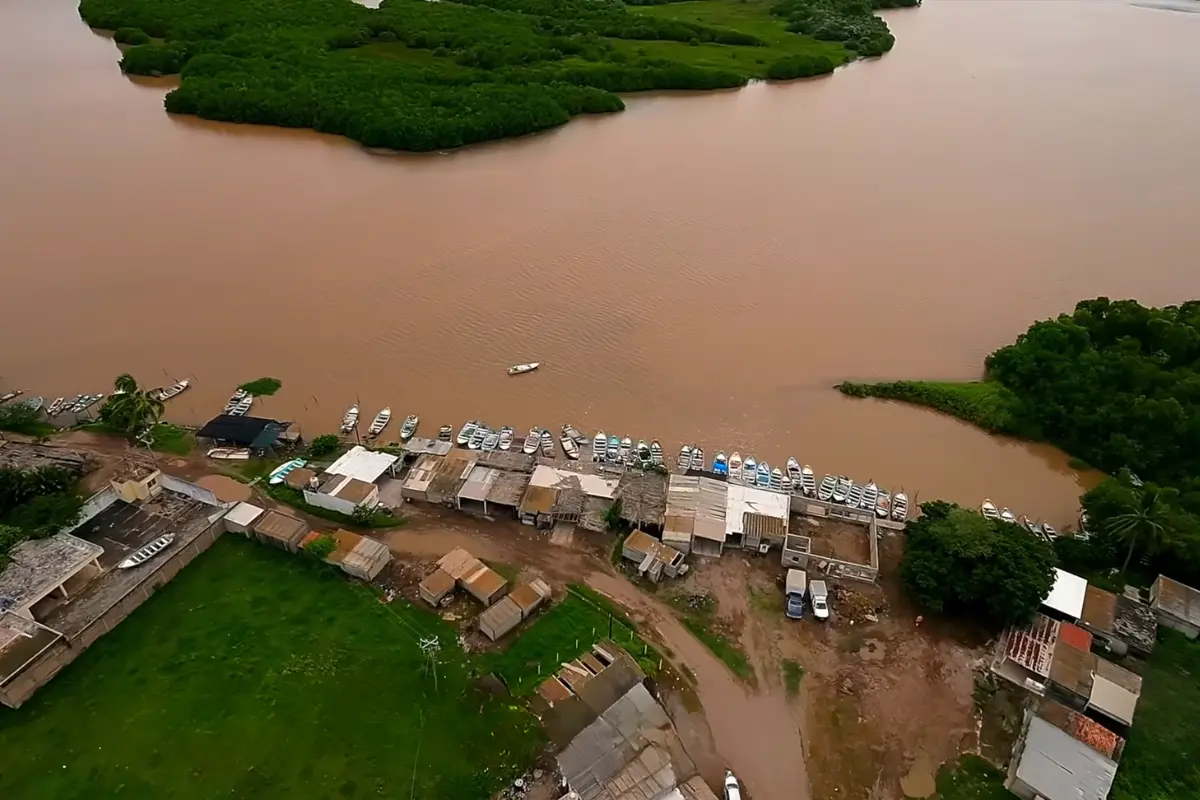 Nayarit tiene un tesoro en el lugar donde se unen el Río Santiago y el océano Pacífico imperdible de conocer. Foto: Captura de pantalla | FB Gente Nayarit