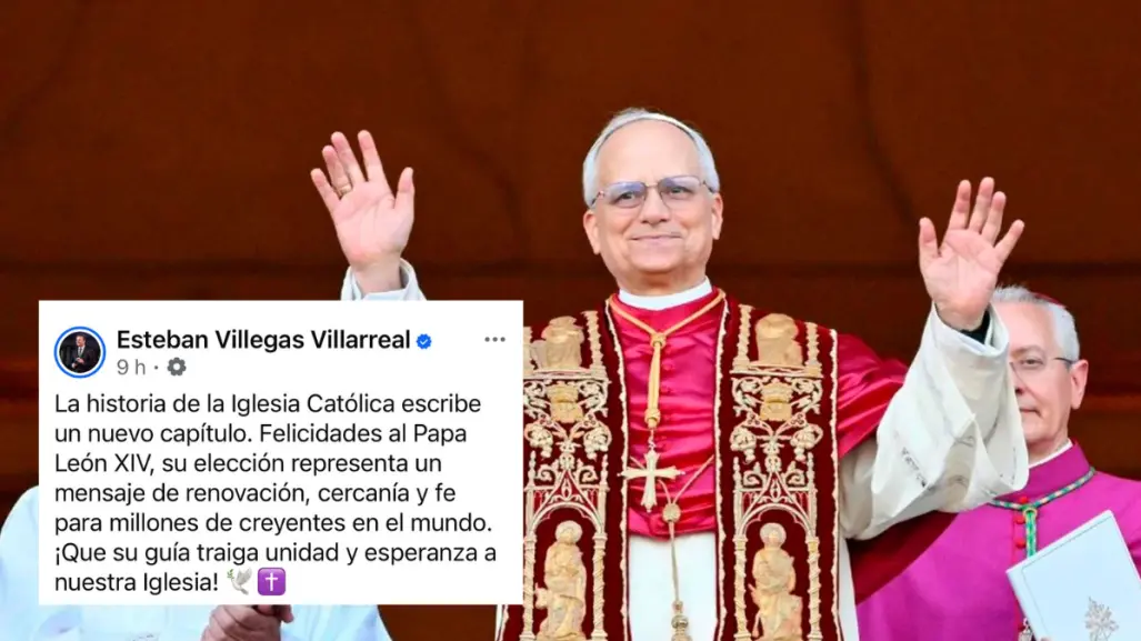 Papa León XIV, Esteban Villegas celebra la elección del nuevo pontífice