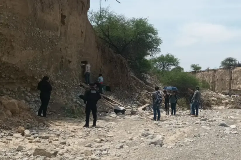 Los restos fósiles fueron encontrados en un arroyo de Tula. Foto: Daniel Espinoza